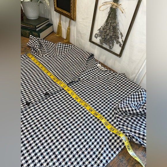 ADDITION-ELLE Vinatge – Gingham Button-Front Blouse – Estimated Size 2X - Picture 10 of 14